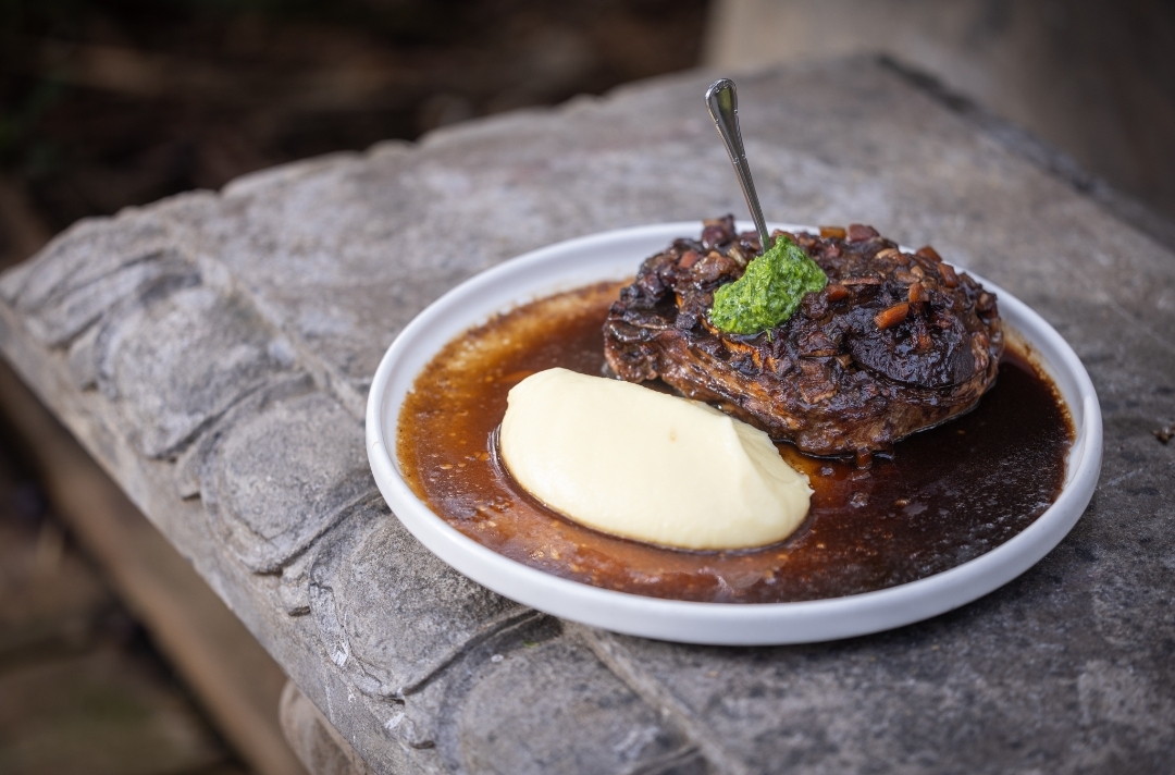 אוסובוקו בשר בבישול ארוך עם פירה